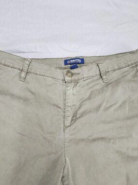 Nautica Jeans Company Womens Size 8 Green Ankle Pants Cotton Tencel Stretch